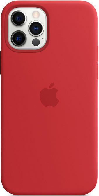 Товар Apple для iPhone 12 Pro Max Silicone Case with MagSafe (красный)